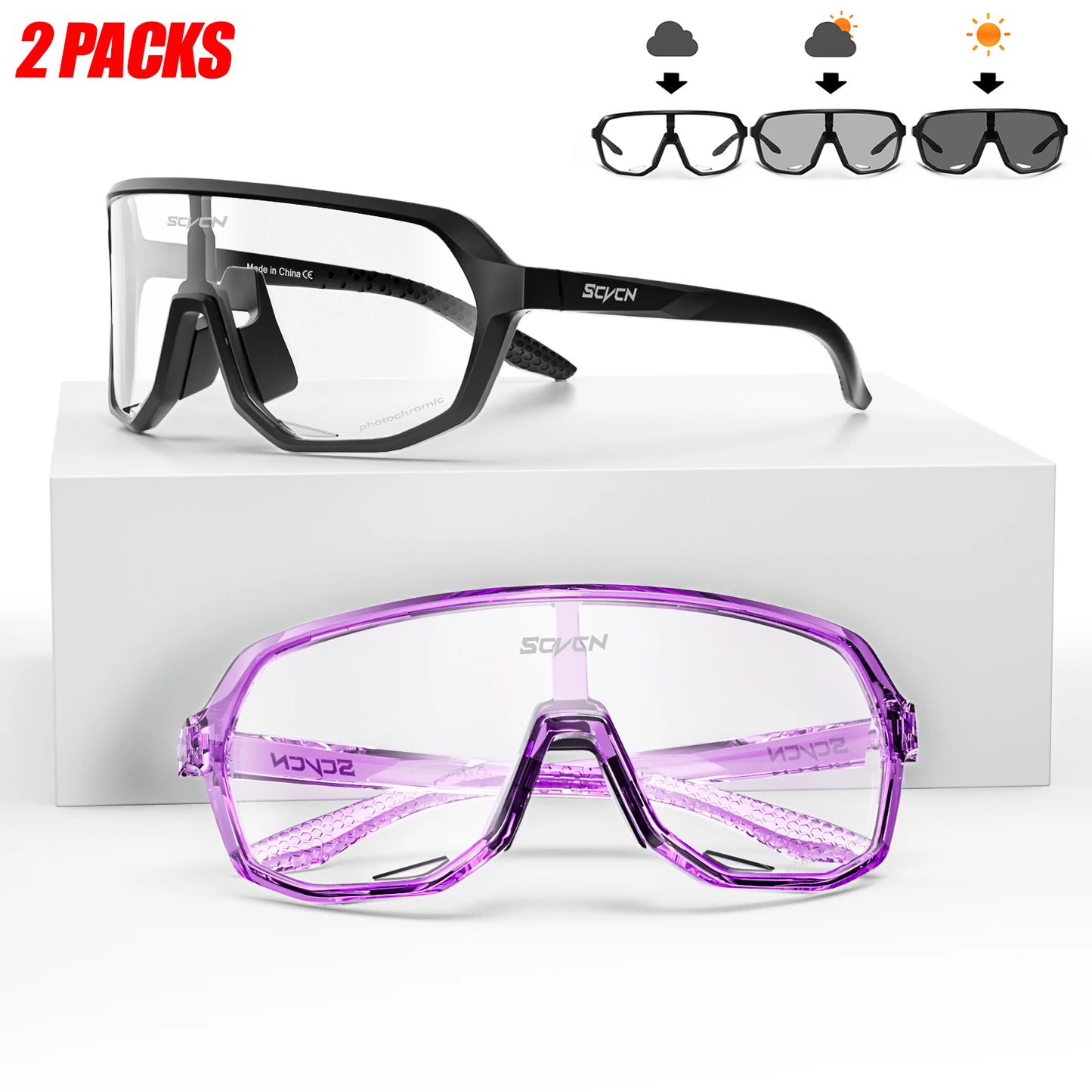 Óculos Fotocromático Cycling | COMPRE 1 LEVE 2 + BRINDE EXCLUSIVO