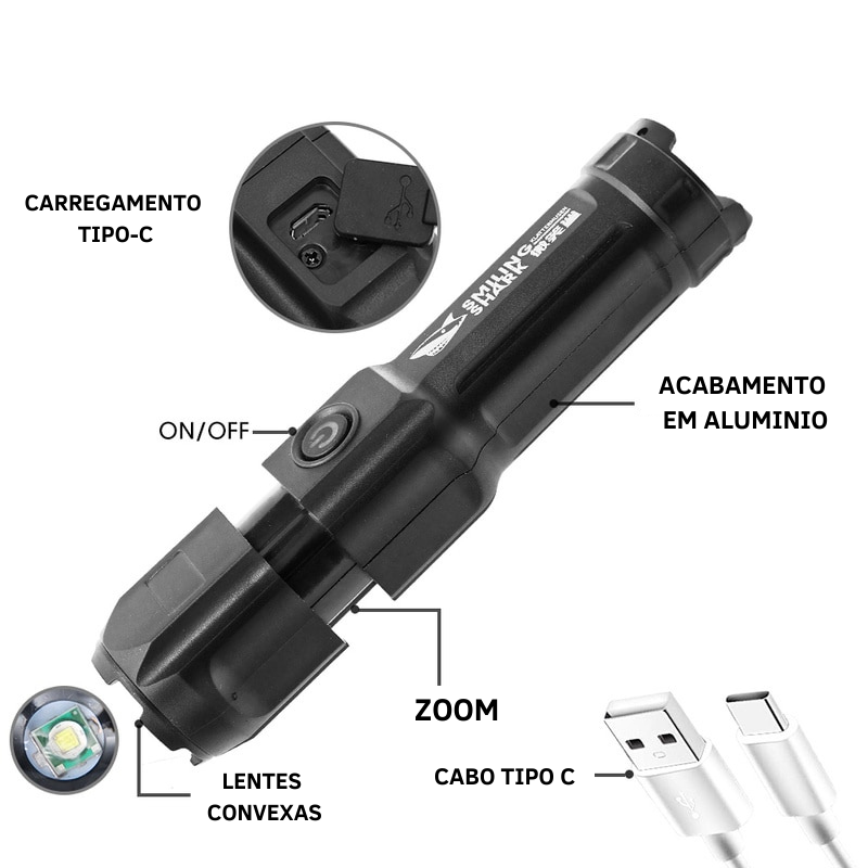 Lanterna PowerLed | + BRINDE EXCLUSIVO