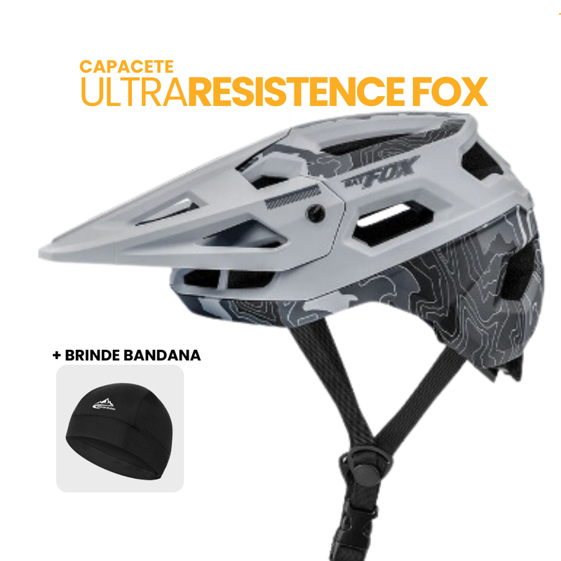 Capacete UltraResistence Fox + BRINDE BANDANA