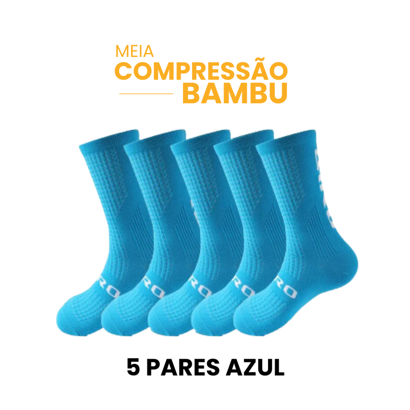 Meia Compressão Bambu | Compre 3 Leve 5