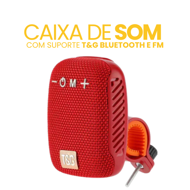 Caixa de Som com Suporte T&G | Bluetooth e FM