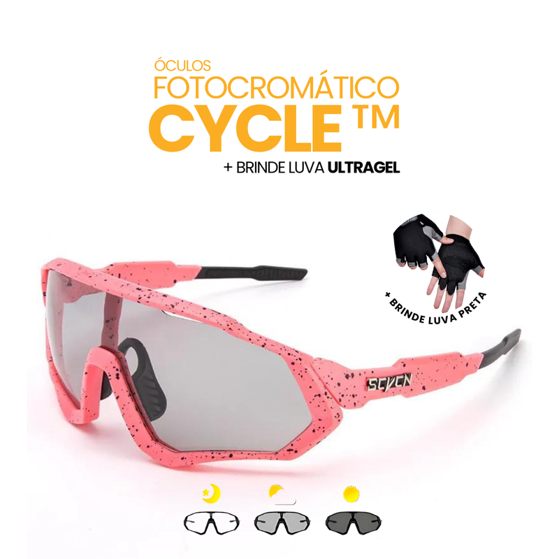 Óculos Fotocromático Cycle™ + BRINDE LUVA ULTRAGEL