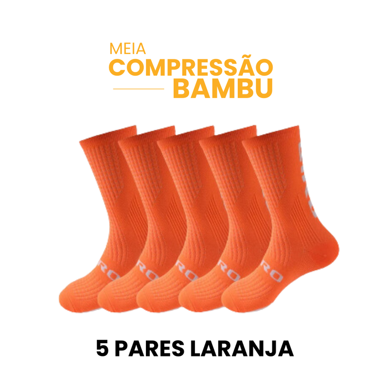 Meia Compressão Bambu | Compre 3 Leve 5