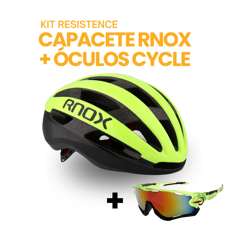 Kit Resistence™ - Capacete RNOX + Óculos Cycle | BIKE FRIDAY