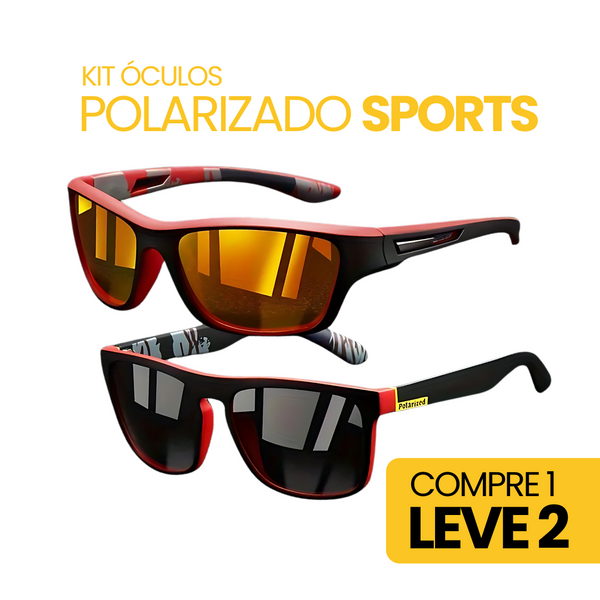 Kit Óculos Polarizado Sports| Compre 1 Leve 2