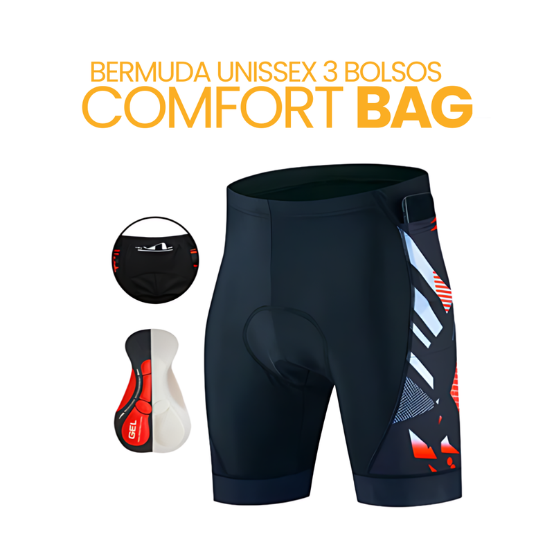 Bermuda Unissex 3 Bolsos ComfortBag™