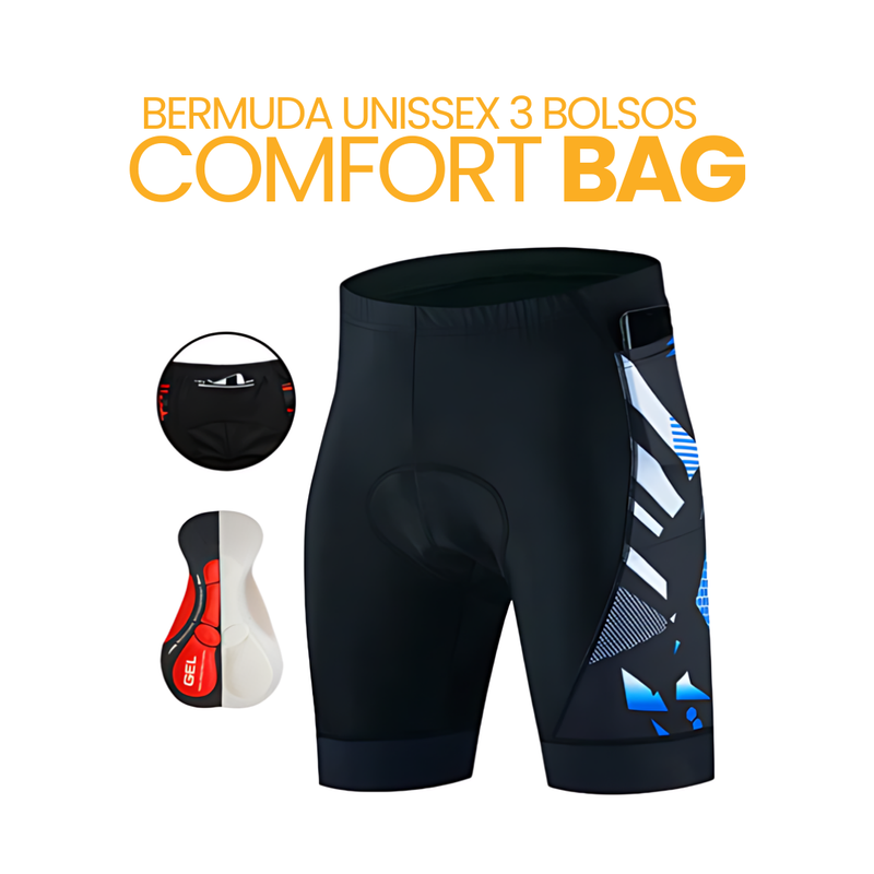 Bermuda Unissex 3 Bolsos ComfortBag™