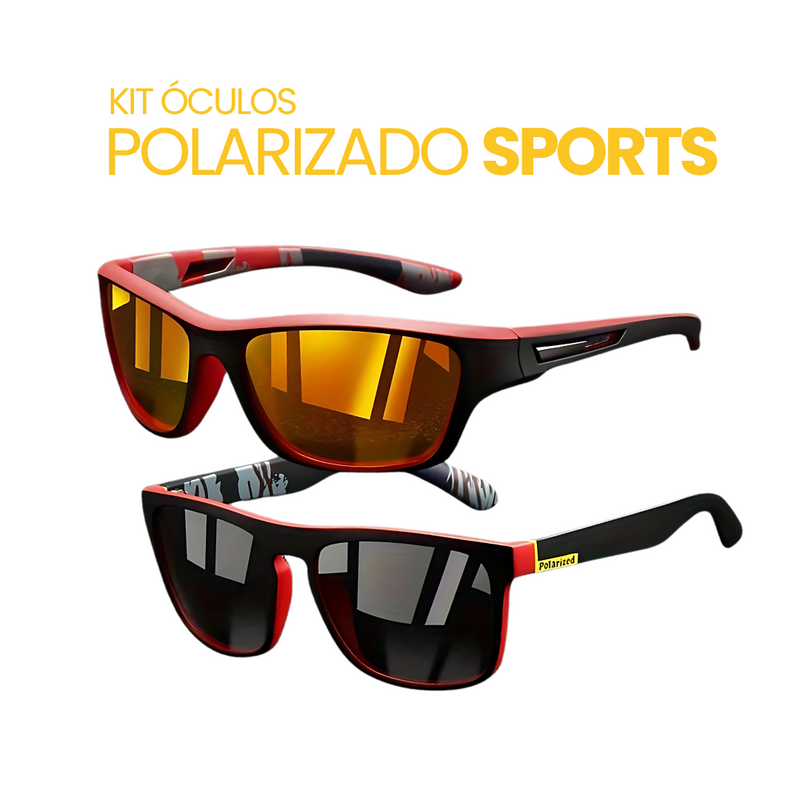 Kit Óculos Polarizado Sports| Compre 1 Leve 2