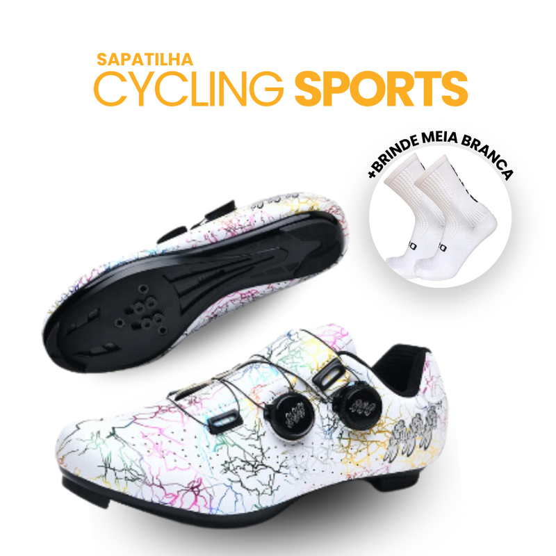 Sapatilha Cycling Sports | BRINDE MEIA GIRO