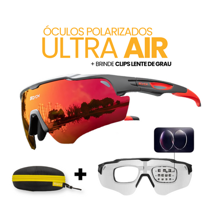 Óculos Polarizados UltraAir | Brinde Clips Lente de Grau