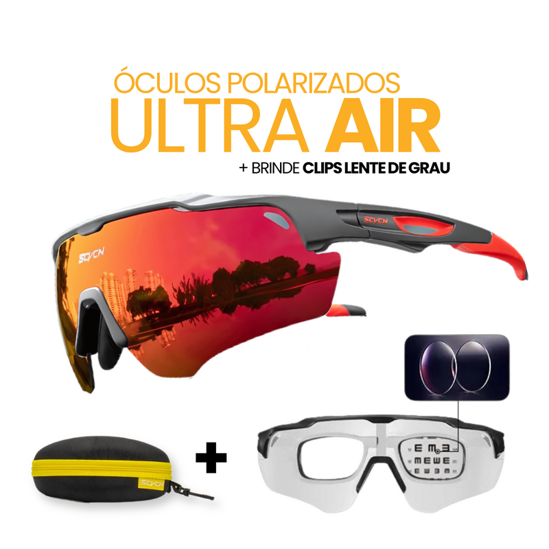 Óculos Polarizados UltraAir | Brinde Clips Lente de Grau