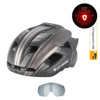 Capacete com Sinalizador e Óculos WestBiking
