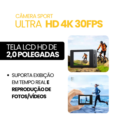 Câmera Sport Ultra HD 4K/30fps WiFi 2.0 | ESQUENTA BLACK