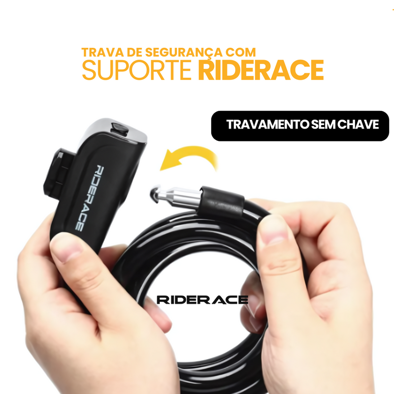 Trava de Segurança com Suporte Riderace | COMPRE 1 LEVE 2