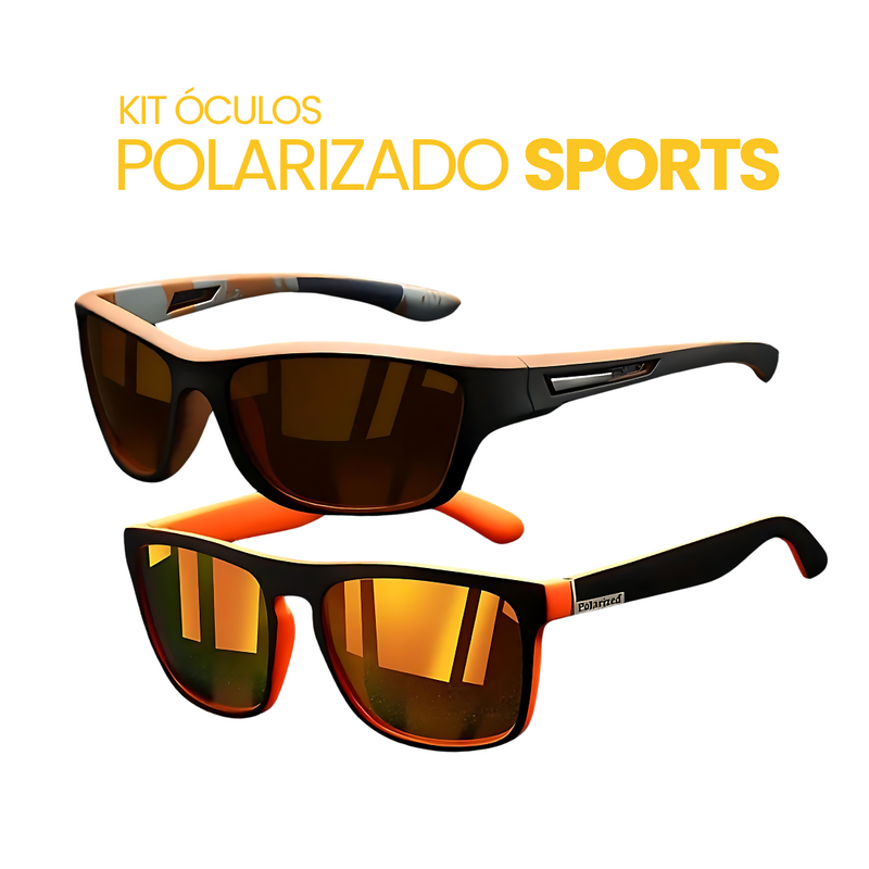 Kit Óculos Polarizado Sports| Compre 1 Leve 2