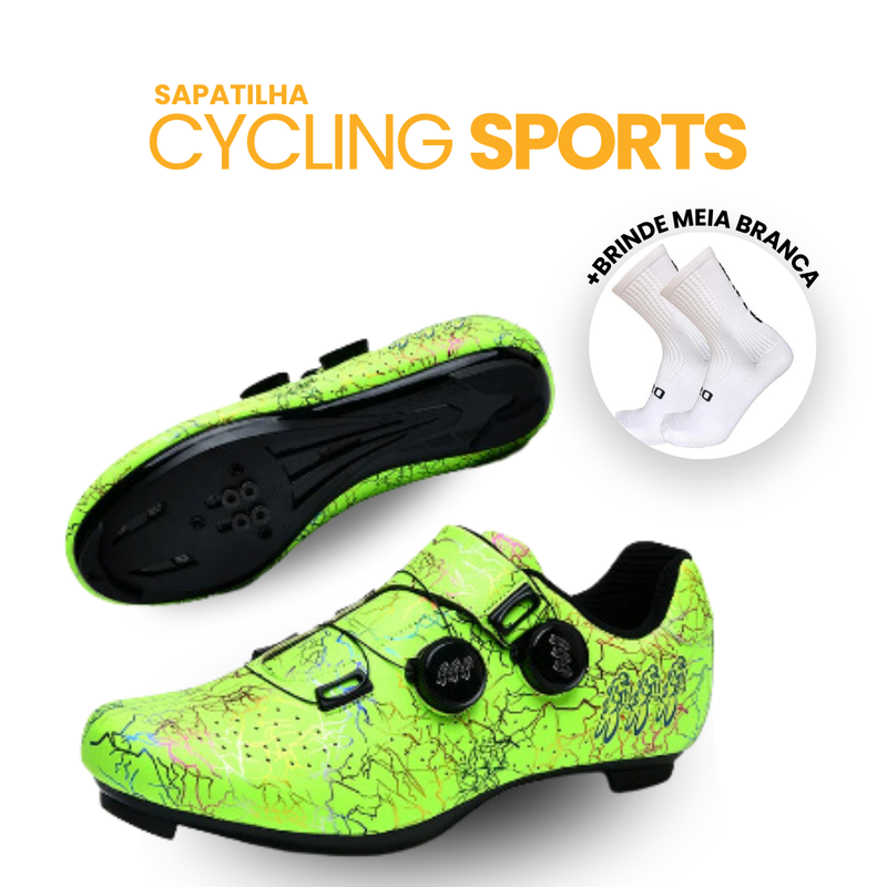 Sapatilha Cycling Sports | BRINDE MEIA GIRO