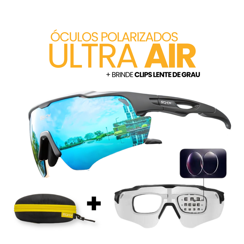 Óculos Polarizados UltraAir | Brinde Clips Lente de Grau