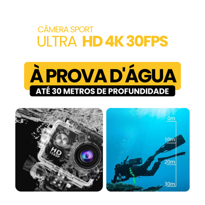 Câmera Sport Ultra HD 4K/30fps WiFi 2.0 | ESQUENTA BLACK
