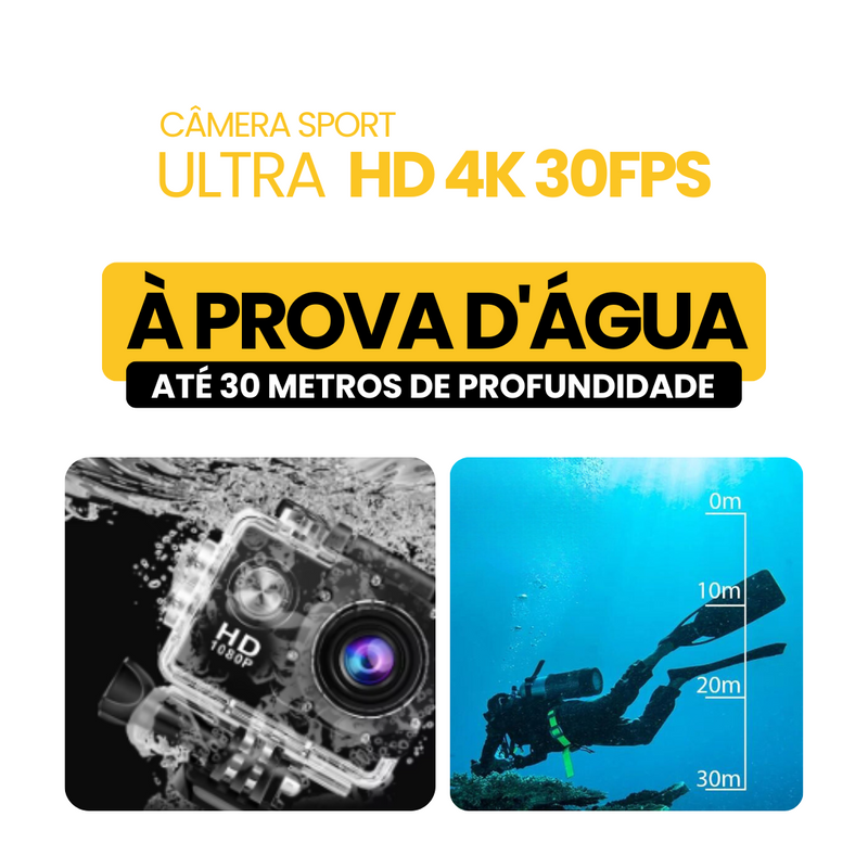 Câmera Sport Ultra HD 4K/30fps WiFi 2.0