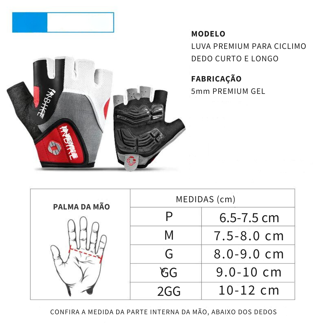 Luva PremiumGel InBike