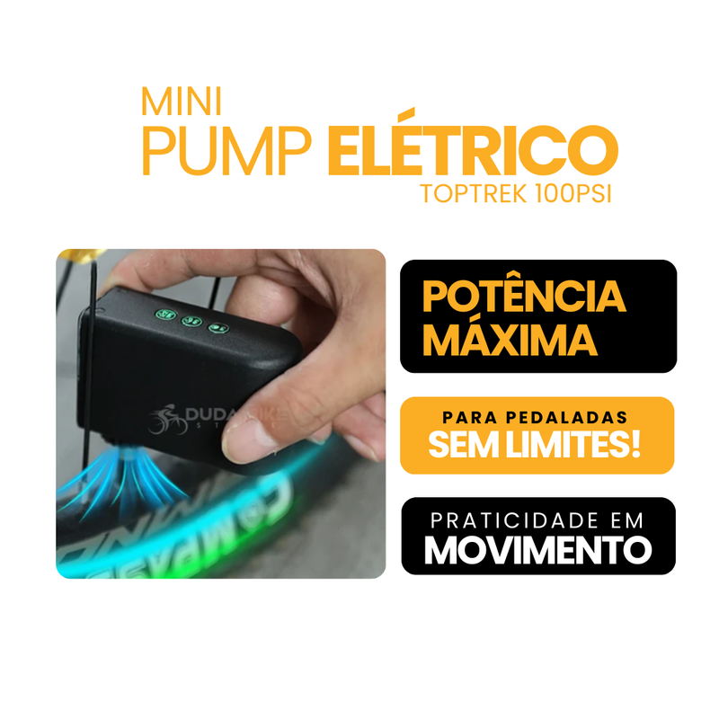 Mini Pump Elétrico Toptrek 100psi