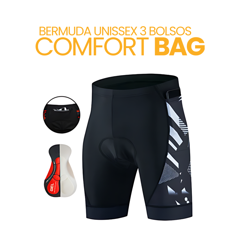 Bermuda Unissex 3 Bolsos ComfortBag™