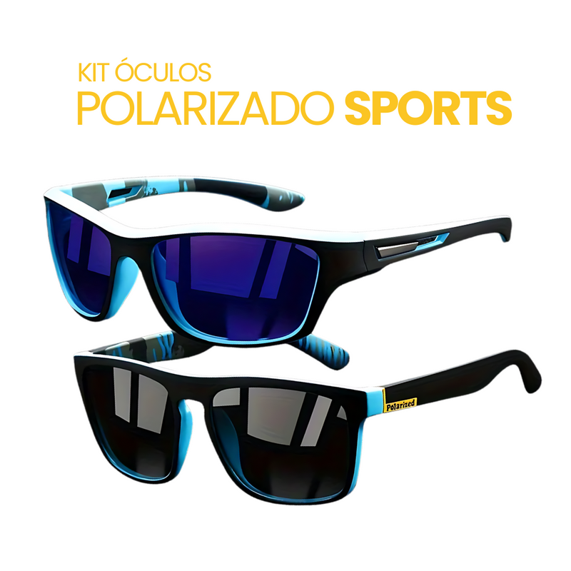 Kit Óculos Polarizado Sports| Compre 1 Leve 2