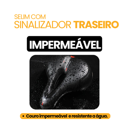 Selim com Sinalizador Traseiro | + BRINDE EXCLUSIVO