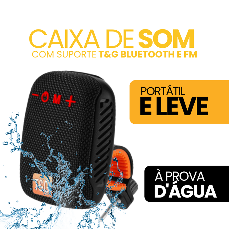 Caixa de Som com Suporte T&G | Bluetooth e FM