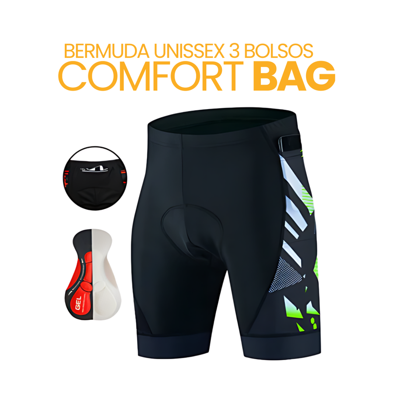 Bermuda Unissex 3 Bolsos ComfortBag™