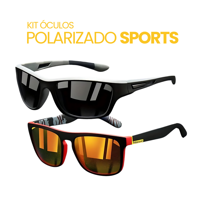 Kit Óculos Polarizado Sports| Compre 1 Leve 2