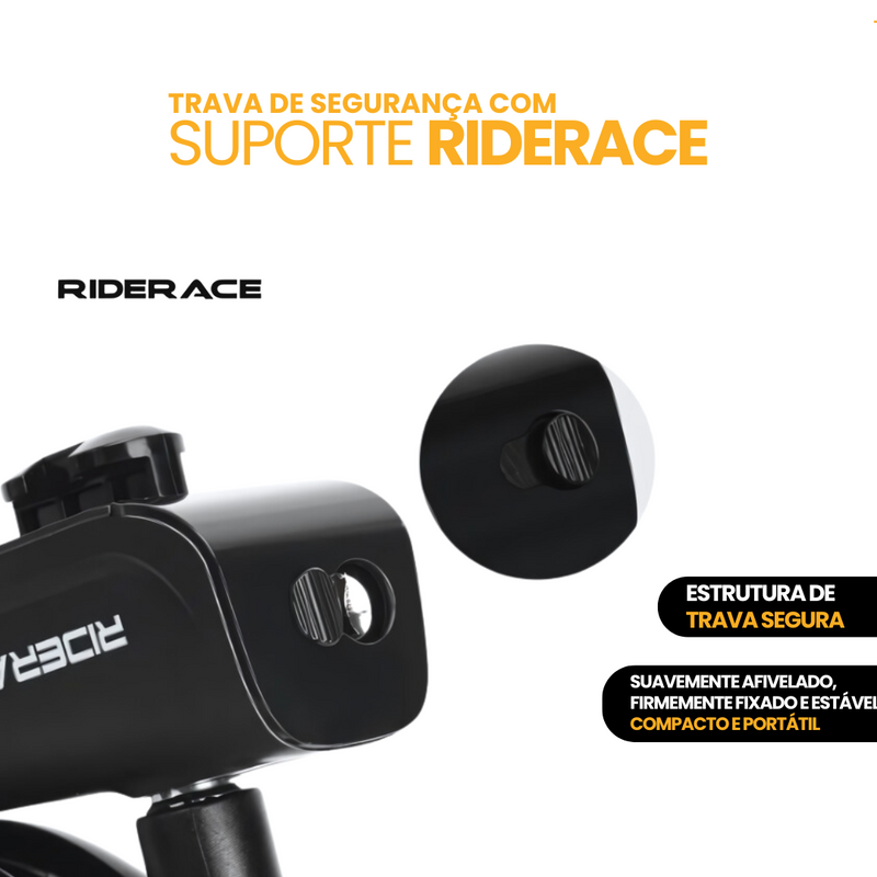 Trava de Segurança com Suporte Riderace | COMPRE 1 LEVE 2