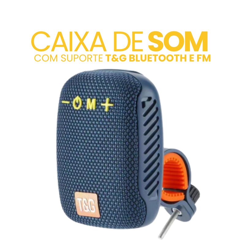 Caixa de Som com Suporte T&G | Bluetooth e FM