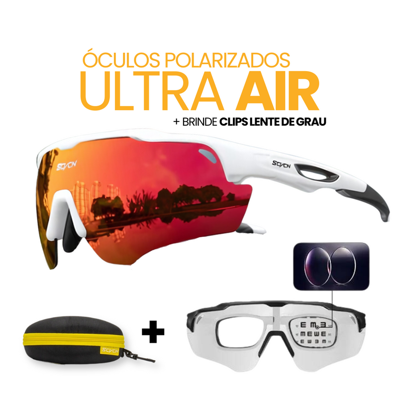 Óculos Polarizados UltraAir | Brinde Clips Lente de Grau