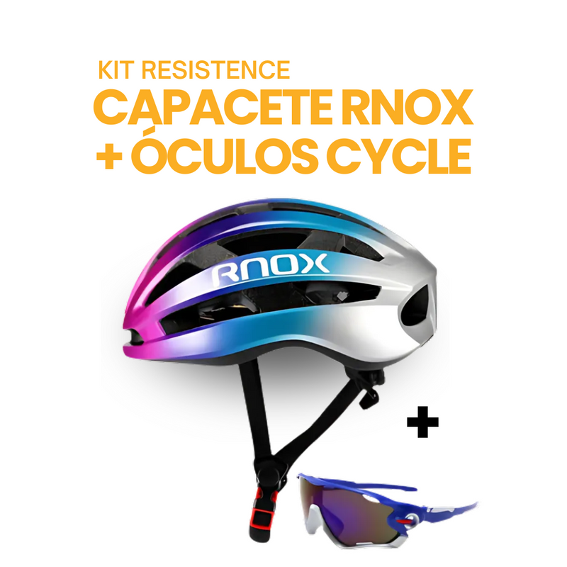 Kit Resistence™ - Capacete RNOX + Óculos Cycle | BIKE FRIDAY