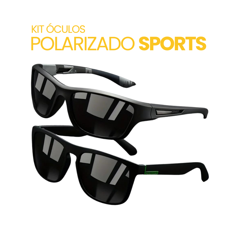 Kit Óculos Polarizado Sports| Compre 1 Leve 2