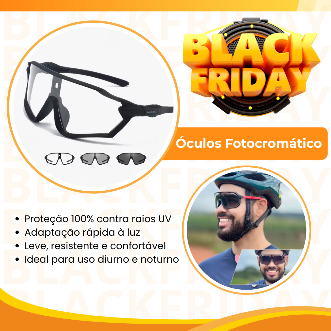 Combo Speed | Óculos Fotocromático + Óculos Polarizado + Luva Ultragel