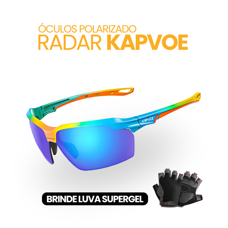 Óculos Polarizado Radar Kapvoe | BRINDE LUVA SUPERGEL