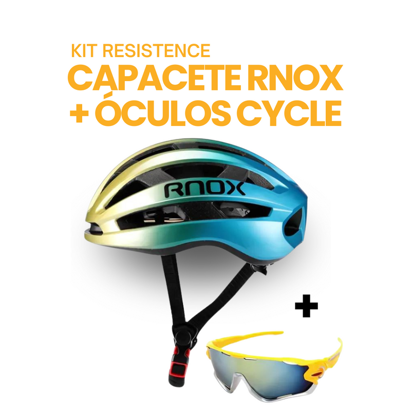 Kit Resistence™ - Capacete RNOX + Óculos Cycle | BIKE FRIDAY