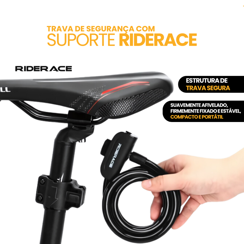 Trava de Segurança com Suporte Riderace | COMPRE 1 LEVE 2