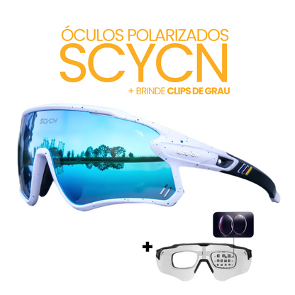 Óculos Polarizado Scycn | Brinde Clipes de Grau