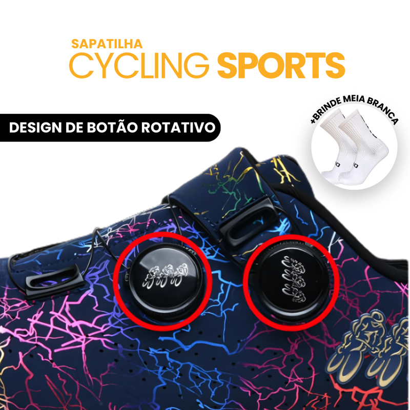 Sapatilha Cycling Sports | BRINDE MEIA GIRO