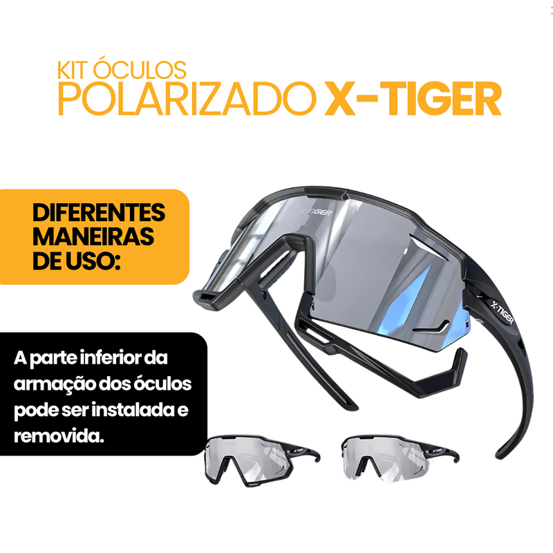 Kit Óculos Polarizado X-Tiger