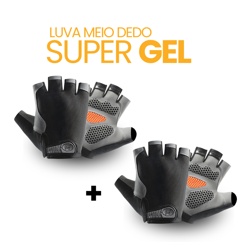 Luva Meio Dedo SuperGel | COMPRE 1 LEVE 2