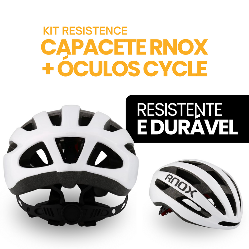 Kit Resistence™ - Capacete RNOX + Óculos Cycle | BIKE FRIDAY