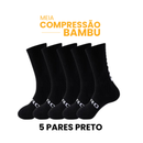 Meia Compressão Bambu | Compre 3 Leve 5