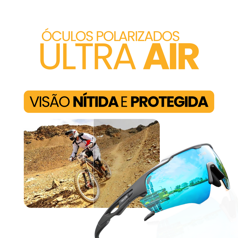 Óculos Polarizados UltraAir | Brinde Clips Lente de Grau