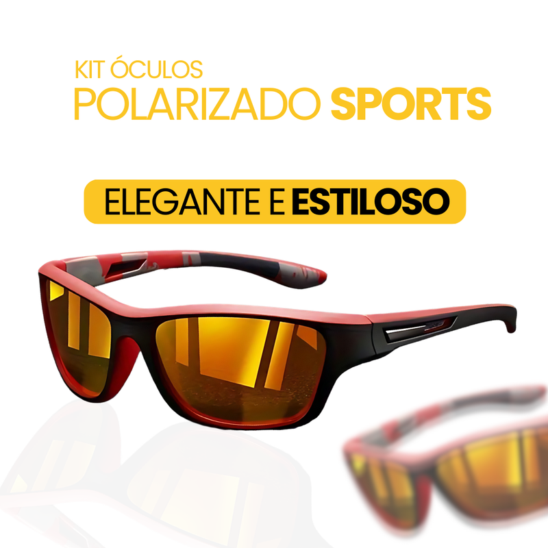 Kit Óculos Polarizado Sports| Compre 1 Leve 2