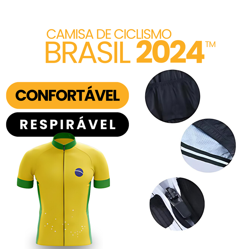 Camisa de Ciclismo Brasil 2024™