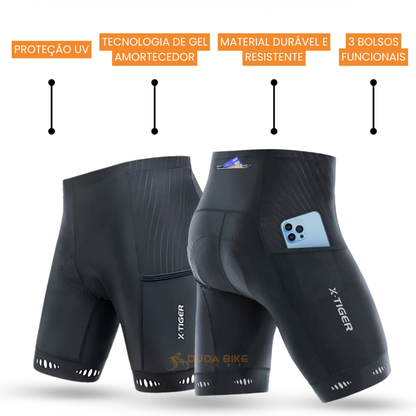 Combo Performance | Bermuda Premium + Luva + Óculos + Brinde